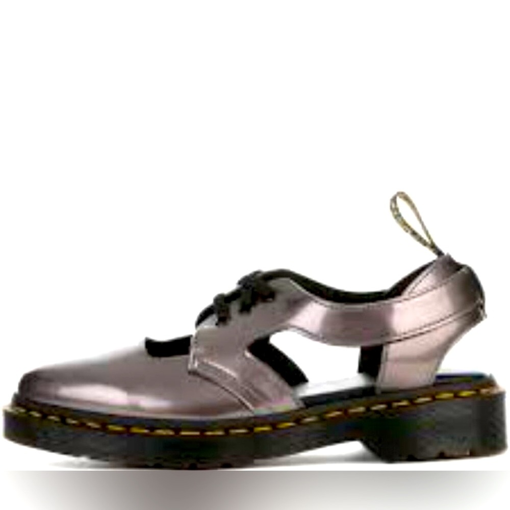 Dr. Martens Genna Cut Out 3 Hole Lace Up Leather Sandal Shoe